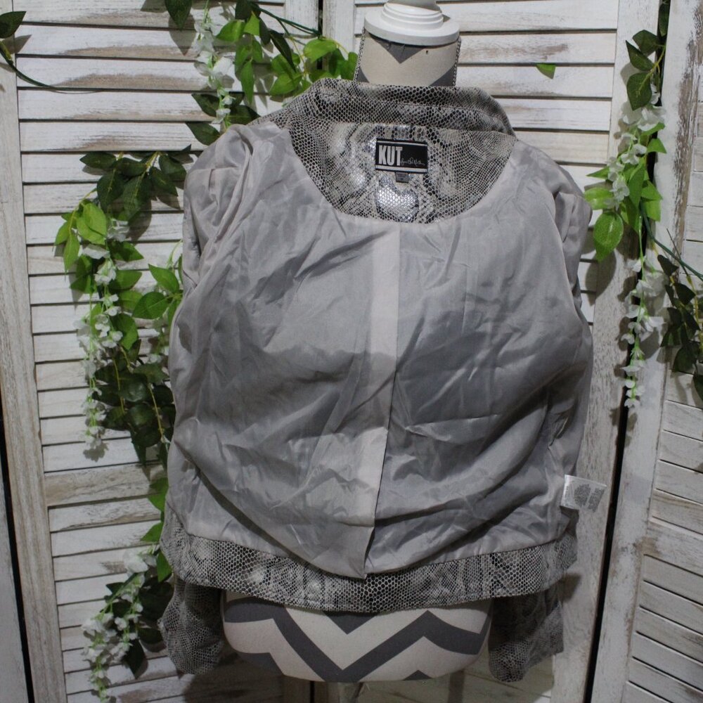 Kut From The Kloth Python Snake Moto Jacket (1254) - image 8